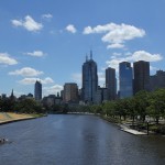 Melbourne: Yarra und Skyline Melbourne: Yarra und Skyline