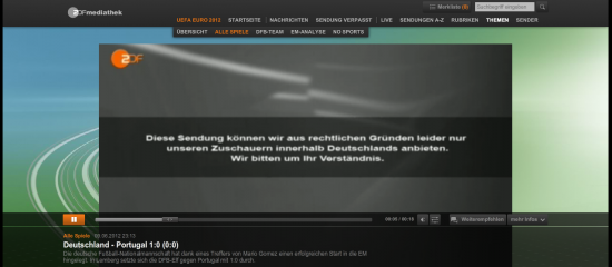 Fußball-EM EURO 2012 in Australien - ZDF Streaming Lizenzgedöns Fußball-EM EURO 2012 in Australien - ZDF Streaming Lizenzgedöns