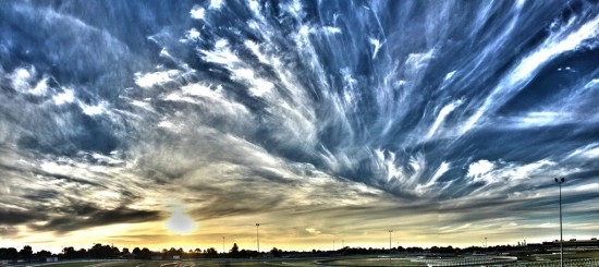 Caulfield Racecourse Sunset - Pseudo-HDR - IMG_7760_stitch-3